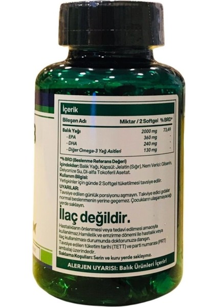 Omega 3 1000mg 200 Softjel