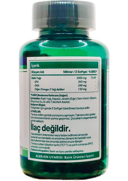 Omega 3 1000mg 100 Softjel