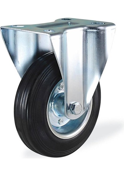 Kama Sabit Tablalı 80 x 25 mm Teker Siyah Burçlu Ağır Yük Tekeri