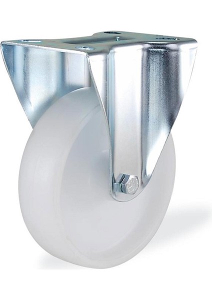 Kama Sabit Tablalı 100 x 32 mm Teker Poliamid Beyaz Burçlu Ağır Yük Tekeri modelleri