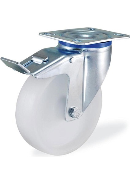 Kama Frenli Oynak Tablalı 125 x 40 mm Teker Poliamid Beyaz Burçlu Ağır Yük Tekeri modelleri