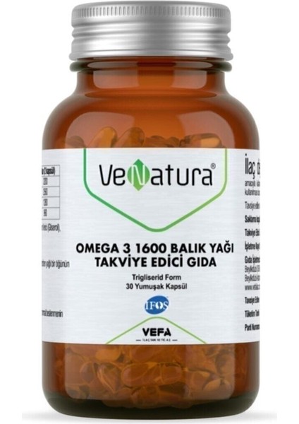 Omega-3 1600 Mg 30 Kapsül