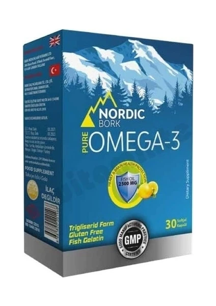 Omega3+ Balık Yağı (30 Kapsül) Dha+Epa