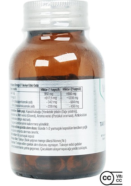 Omega 3 60 Kapsül - Portakal
