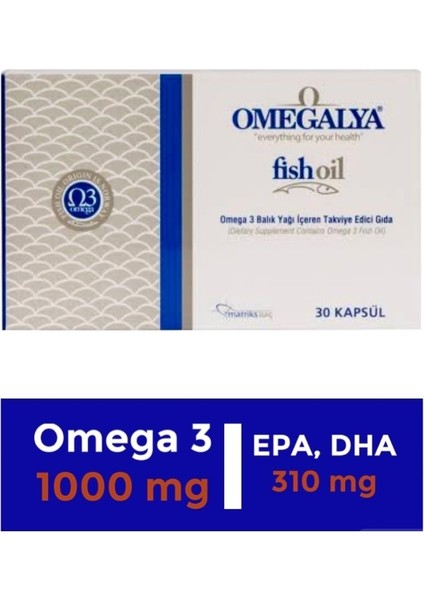 Omegalya Fishoil 30 Kapsül