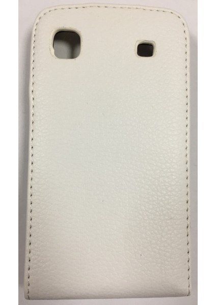 Samsung Galaxy S I9000 Dik Kapaklı Kılıf Beyaz