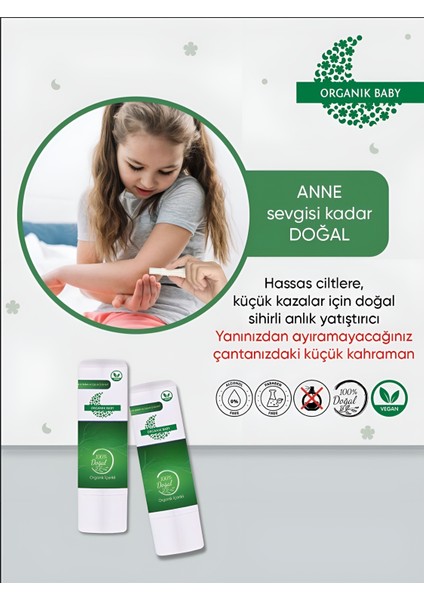 Vegan Cilt Bakım Balmı Anlık Yatıştırıcı Doğal Stick
