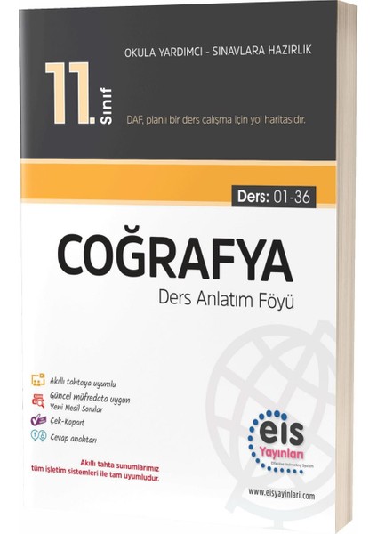 11.Sınıf Coğrafya Ders Anlatım Föyü (DAF) (Ciltli)