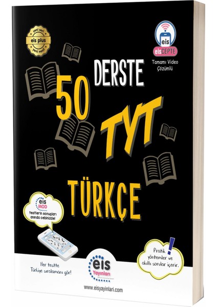 50 Derste TYT Türkçe Soru Bankası (Ciltli)