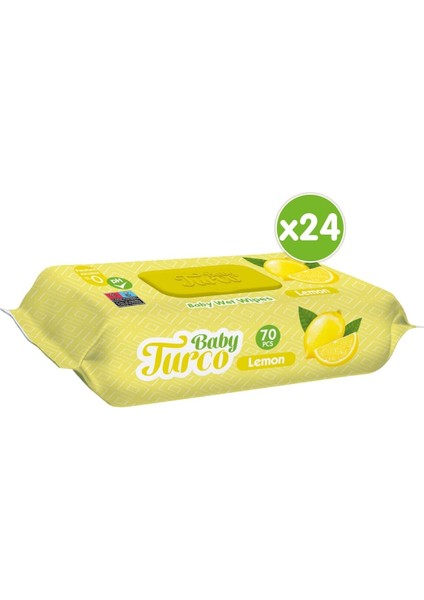 Baby Turco 'limon Kokulu Islak Bebek Havlusu 24X70 Adet