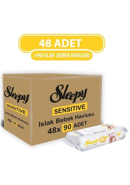 Sensitive Islak Havlu 48X90 (4320 Yaprak)