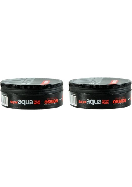 Morfose Ossion Siyah Super Hair Gel Aqua Wax 150 ml X 2 ADET