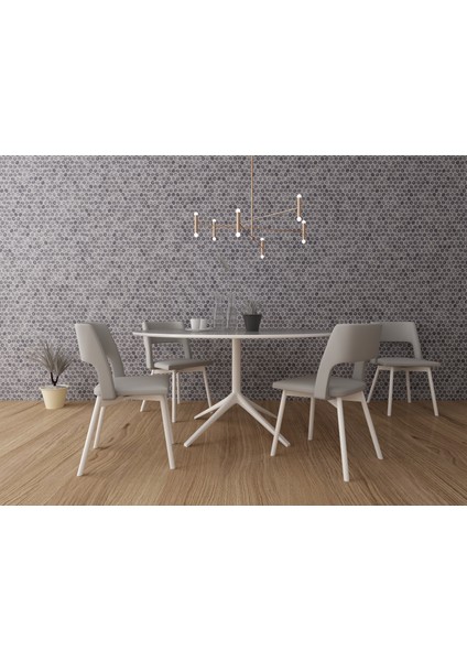 1’’ Hexagon Gümüş Eskitme Mermer Mozaik