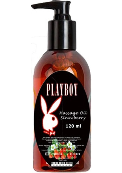 Strawberry Aromaterapi Massage Oil Çilek Aromalı Vücut Masaj Yağ 120 Ml