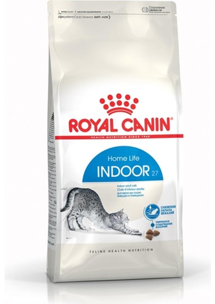 Indoor 27 Ev Kedileri Için Yetişkin Kedi Maması 2kg