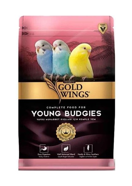 Gold Wings Premium Yavru Muhabbet Kuşu Yemi 1 kg