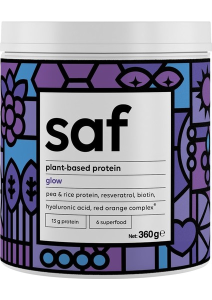 Saf Bitkisel Protein Superfood Glow Mix 360 Gr