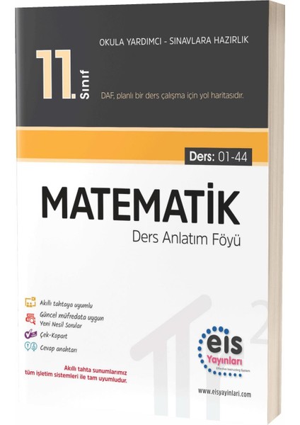 11.Sınıf Matematik Ders Anlatım Föyü (DAF) (Ciltli)