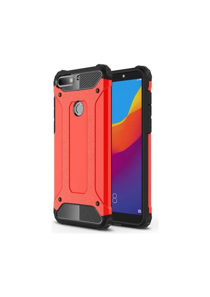 Huawei Y7 2018 Kılıf Armor Üstün Korumalı Dayanıklı Zırhlı Military Kapak