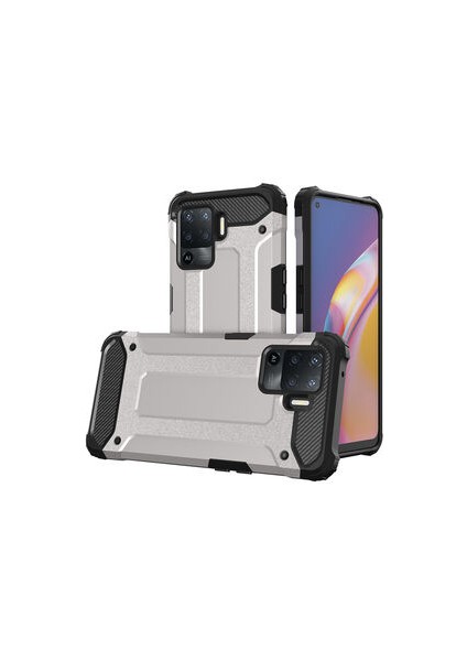 Oppo Reno 5 Lite Kılıf Armor Üstün Korumalı Dayanıklı Zırhlı Military Kapak