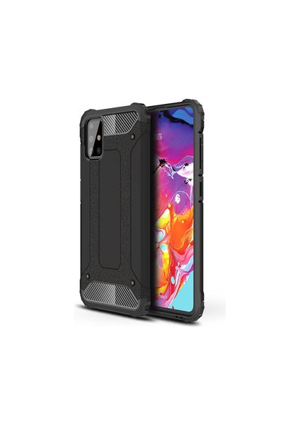 Galaxy A51 Kılıf Armor Üstün Korumalı Dayanıklı Zırhlı Military Kapak