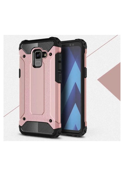 Galaxy A8 2018 Kılıf Armor Üstün Korumalı Dayanıklı Zırhlı Military Kapak
