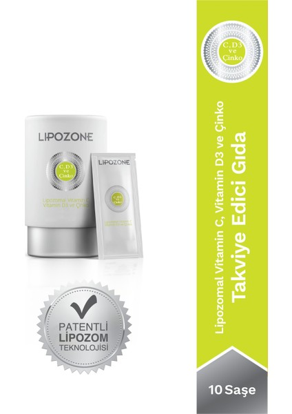 Lipozomal Vitamin C, Vitamin D3 Ve Çinko 5ml Sıvı Saşe