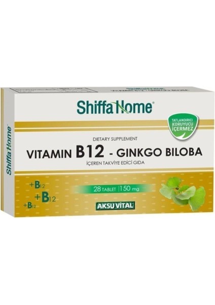 Shiffa Home Bitkisel Vitamin B12-Gıngko Biloba Tablet