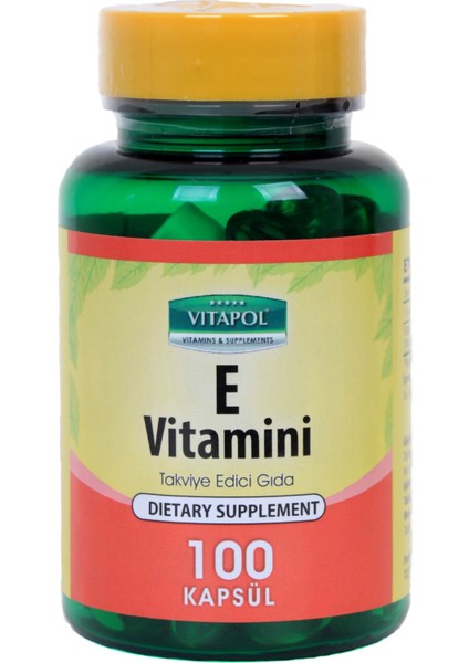 Vitamin E 400 Iu 268 Mg 100 Kapsül