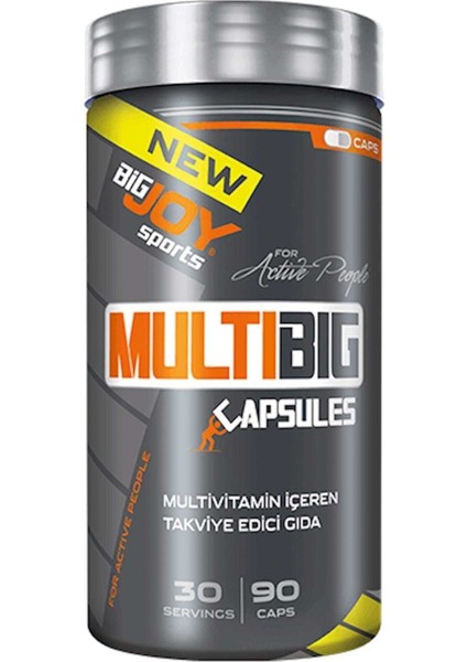Sports Multibig Multivitamin Vitamin Takviye Edici Gıda 90 Kapsül