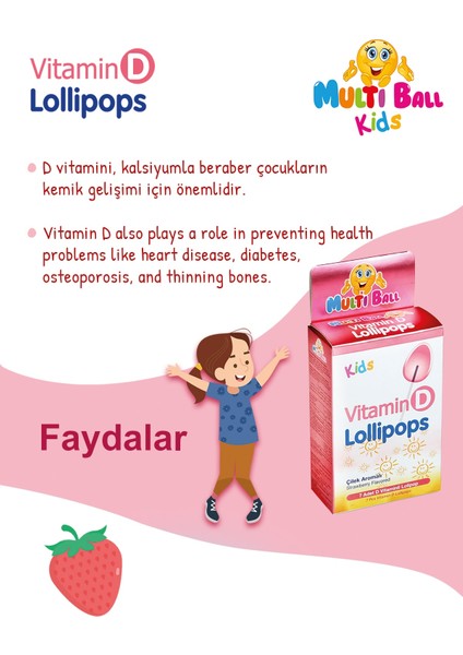 Kids Vitamin D Lollipops