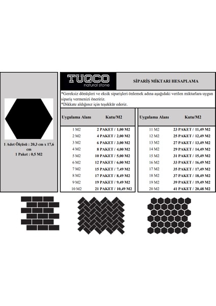 Doğaltaş 8’’ Hexagon Carrara Honlu Mermer Mozaik