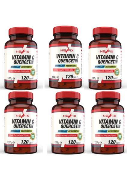 Vitamin C 2 Tablet 1000 Mg 120 Tablet 6 Kutu C Vitamini 720 Tablet