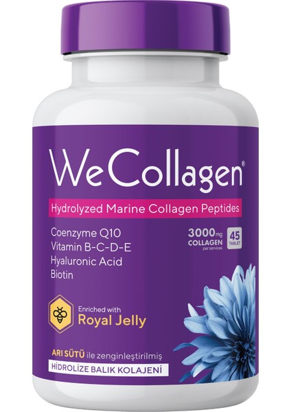 Wecollagen 45 Tablet Vitamin Destekli Cilt Bakım Kolajeni