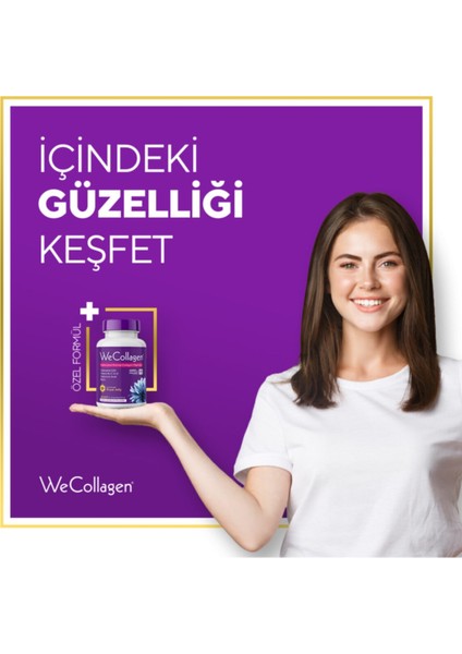 Wecollagen 45 Tablet Vitamin Destekli Cilt Bakım Kolajeni indirimleri