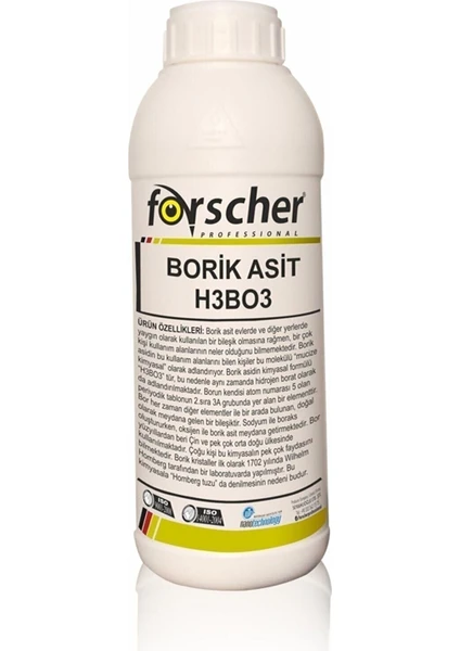 Tm  group Technical  grade Powder Borik Asit 1 kg Yüzey