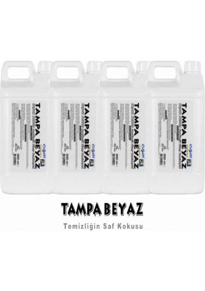 Yüzey Temizleyici Beyaz Sabun Parfümlü 5 lt 4' 'lü Paket Nihalfidanstore