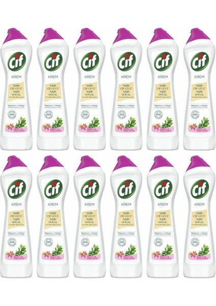 Krem Temizleyici Müge Çiçeği ve Frezya 500 ml 12 Adet