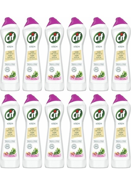 Krem Temizleyici Müge Çiçeği ve Frezya 500 ml 12 Adet