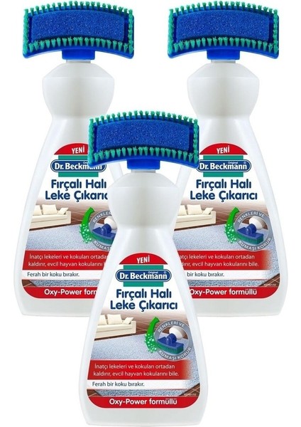 Dr.Beckmann Fırçalı Halı Leke Çıkarıcı 650 ml 3'lü Paket