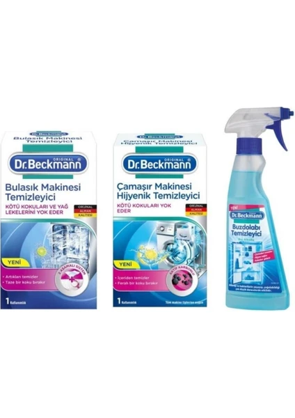 Dr.Beckmann Dr. Beckmann Beyaz Eşya Temizleyici Set Çamaşır, Bulaşık ve Buzdolabı