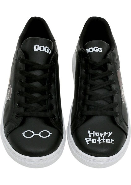 Kadın Vegan Deri Siyah Sneakers - Warner Bros Friends Till Eternity Harry Potter Tasarım fiyatları