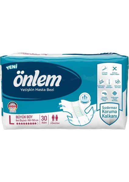 Yetişkin Hasta Bezi Büyük Boy ( Large ) 30 Adet