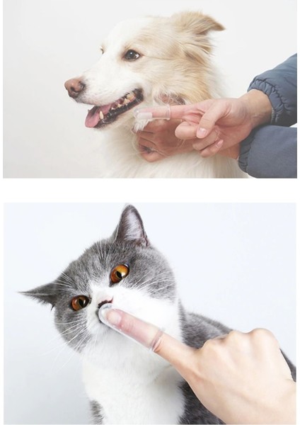Kedi Köpek Parmak Diş Fırçası 2 Adet