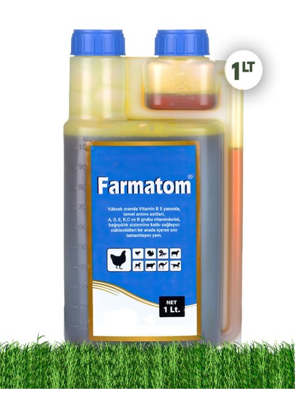 Farmatom Multi Vitamin Kanatlı Hayvan Vitamini 1 Litre - Kuşlar Için Vitamin