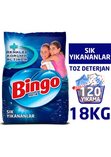 Matik Toz Çamaşır Deterjanı 9 kg Ekonomi Paketi 2'li