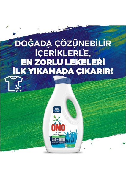 Sıvı Deterjan Active Beyazlar ve Renkliler 26 Yıkama 1690 ml