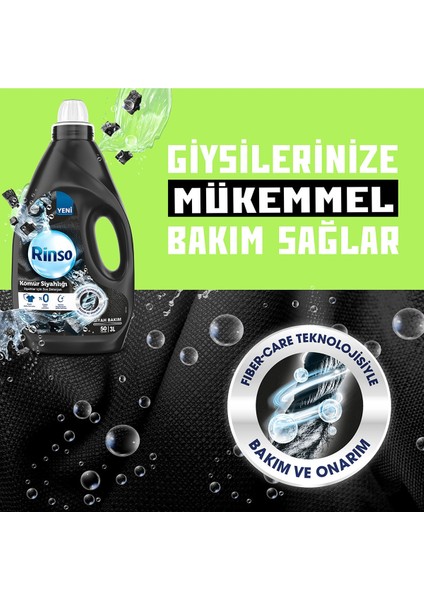 Sıvı Deterjan Kömür Siyahlığı Siyahlar 3 lt 3 Adet