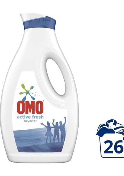Omo Sıvı Deterjan Active Fresh Beyazlar 1690 ml