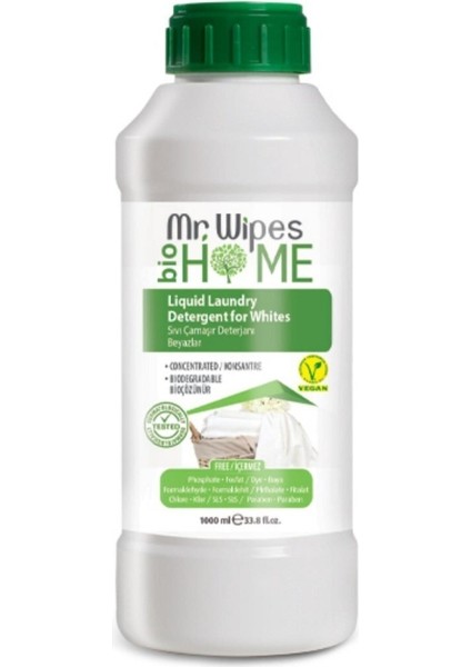 Mr Wipes Beyazlar Için Sıvı Deterjan 1000 ml